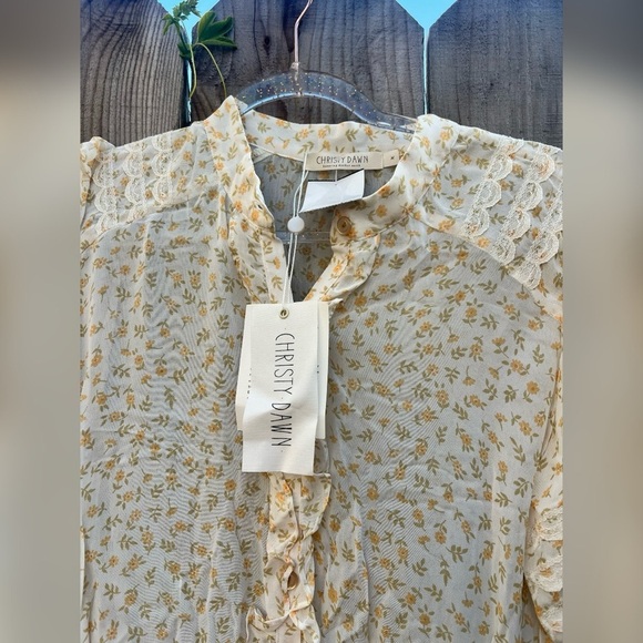 Christy Dawn The Elle Dress in Clementine Ditsy Floral Feminine NEW Size M RARE - Picture 3 of 8